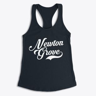 Newton Grove North Carolina Vintage Team Women's Racerback Tank
