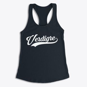 Verdigre Nebraska Vintage Team Women's Racerback Tank