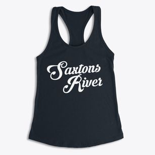 Saxtons River Vermont Vintage Team Women's Racerback Tank