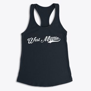 West Mifflin Pennsylvania Vintage Team Women's Racerback Tank