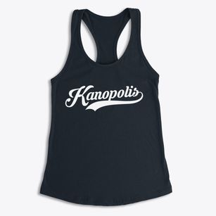 Kanopolis Kansas Vintage Team Women's Racerback Tank