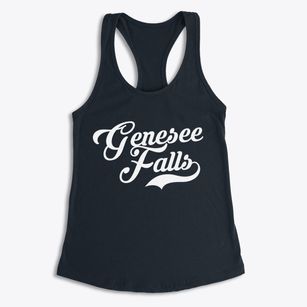 Genesee Falls New York Vintage Team Women's Racerback Tank