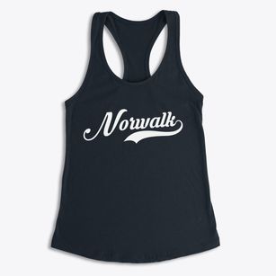 Norwalk California Vintage Team Women's Racerback Tank