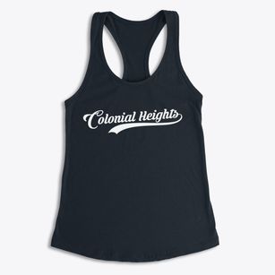 Colonial Heights Virginia Vintage Team Women's Racerback Tank