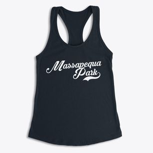 Massapequa Park New York Vintage Team Women's Racerback Tank