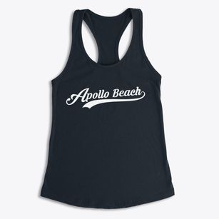 Apollo Beach Florida Vintage Team Women's Racerback Tank