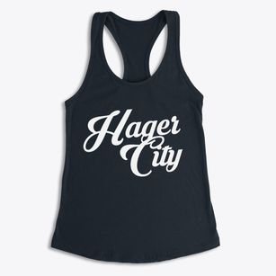 Hager City Wisconsin Vintage Team Women's Racerback Tank
