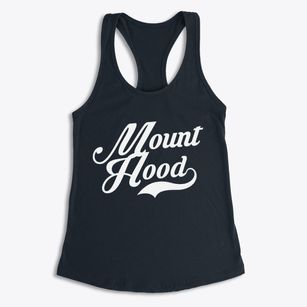 Mount Hood Oregon Vintage Team Women's Racerback Tank