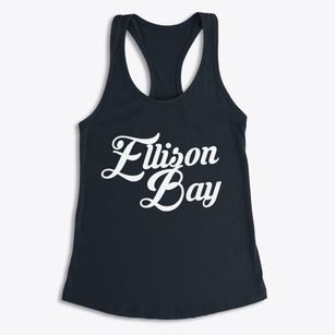 Ellison Bay Wisconsin Vintage Team Women's Racerback Tank
