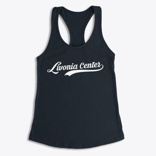 Livonia Center New York Vintage Team Women's Racerback Tank
