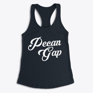 Pecan Gap Texas Vintage Team Women's Racerback Tank