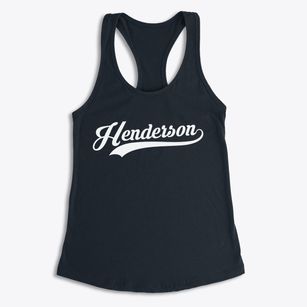 Henderson North Carolina Vintage Team Women's Racerback Tank