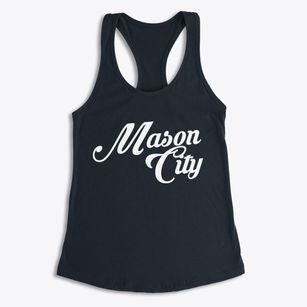 Mason City Nebraska Vintage Team Women's Racerback Tank