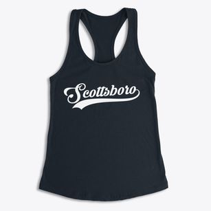 Scottsboro Alabama Vintage Team Women's Racerback Tank