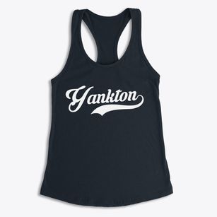 Yankton South Dakota Vintage Team Women's Racerback Tank