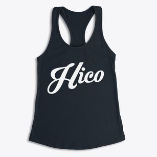 Hico West Virginia Vintage Team Women's Racerback Tank