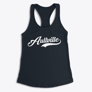 Aullville Missouri Vintage Team Women's Racerback Tank