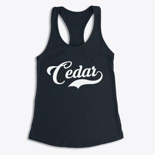 Cedar Michigan Vintage Team Women's Racerback Tank