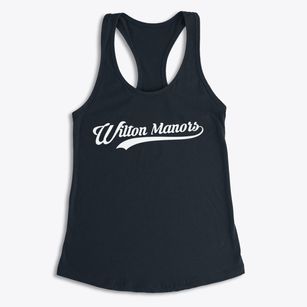 Wilton Manors Florida Vintage Team Women's Racerback Tank