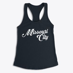 Missouri City Texas Vintage Team Women's Racerback Tank