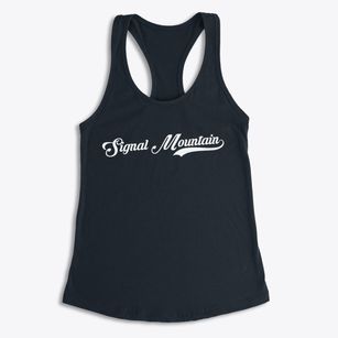 Signal Mountain Tennessee Vintage Team Women's Racerback Tank