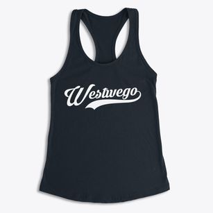 Westwego Louisiana Vintage Team Women's Racerback Tank