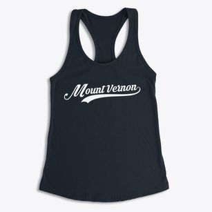 Mount Vernon New York Vintage Team Women's Racerback Tank