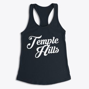 Temple Hills Maryland Vintage Team Women's Racerback Tank