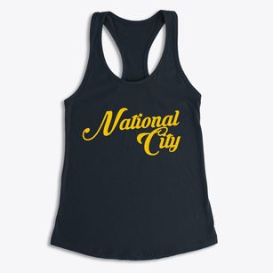 National City California Vintage Team Women's Racerback Tank