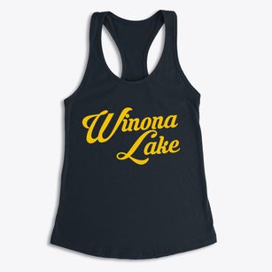 Winona Lake Indiana Vintage Team Women's Racerback Tank