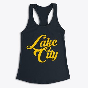 Lake City Minnesota Vintage Team Women's Racerback Tank