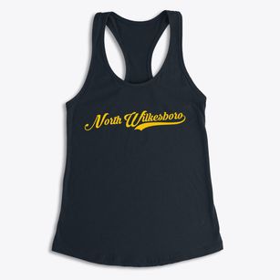 North Wilkesboro North Carolina Vintage Team Women's Racerback Tank