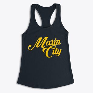 Marin City California Vintage Team Women's Racerback Tank