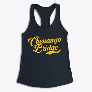 Chenango Bridge New York Vintage Team Women's Racerback Tank