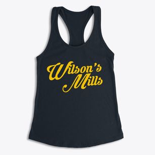 Wilson's Mills North Carolina Vintage Team Women's Racerback Tank