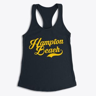 Hampton Beach New Hampshire Vintage Team Women's Racerback Tank
