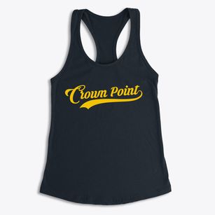 Crown Point New York Vintage Team Women's Racerback Tank