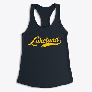 Lakeland Minnesota Vintage Team Women's Racerback Tank