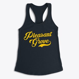 Pleasant Grove Ohio Vintage Team Women's Racerback Tank