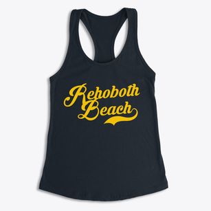 Rehoboth Beach Delaware Vintage Team Women's Racerback Tank