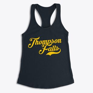 Thompson Falls Montana Vintage Team Women's Racerback Tank