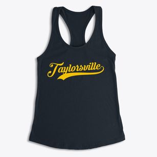 Taylorsville Mississippi Vintage Team Women's Racerback Tank