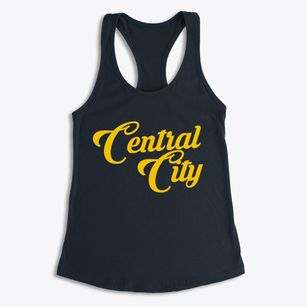 Central City Iowa Vintage Team Women's Racerback Tank