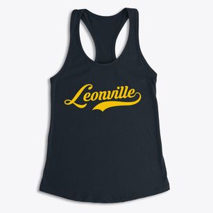 Leonville Louisiana Vintage Team Women's Racerback Tank