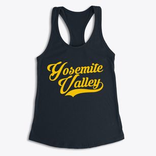 Yosemite Valley California Vintage Team Women's Racerback Tank