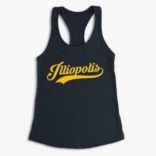 Illiopolis Illinois Vintage Team Women's Racerback Tank