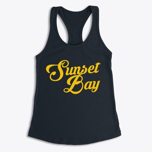 Sunset Bay New York Vintage Team Women's Racerback Tank