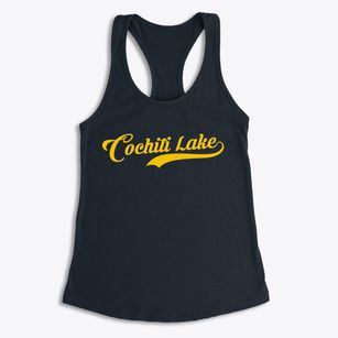 Cochiti Lake New Mexico Vintage Team Women's Racerback Tank