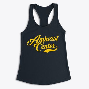 Amherst Center Massachusetts Vintage Team Women's Racerback Tank
