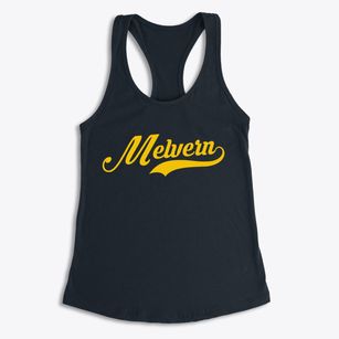 Melvern Kansas Vintage Team Women's Racerback Tank